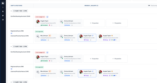 Scheduling Dashboard