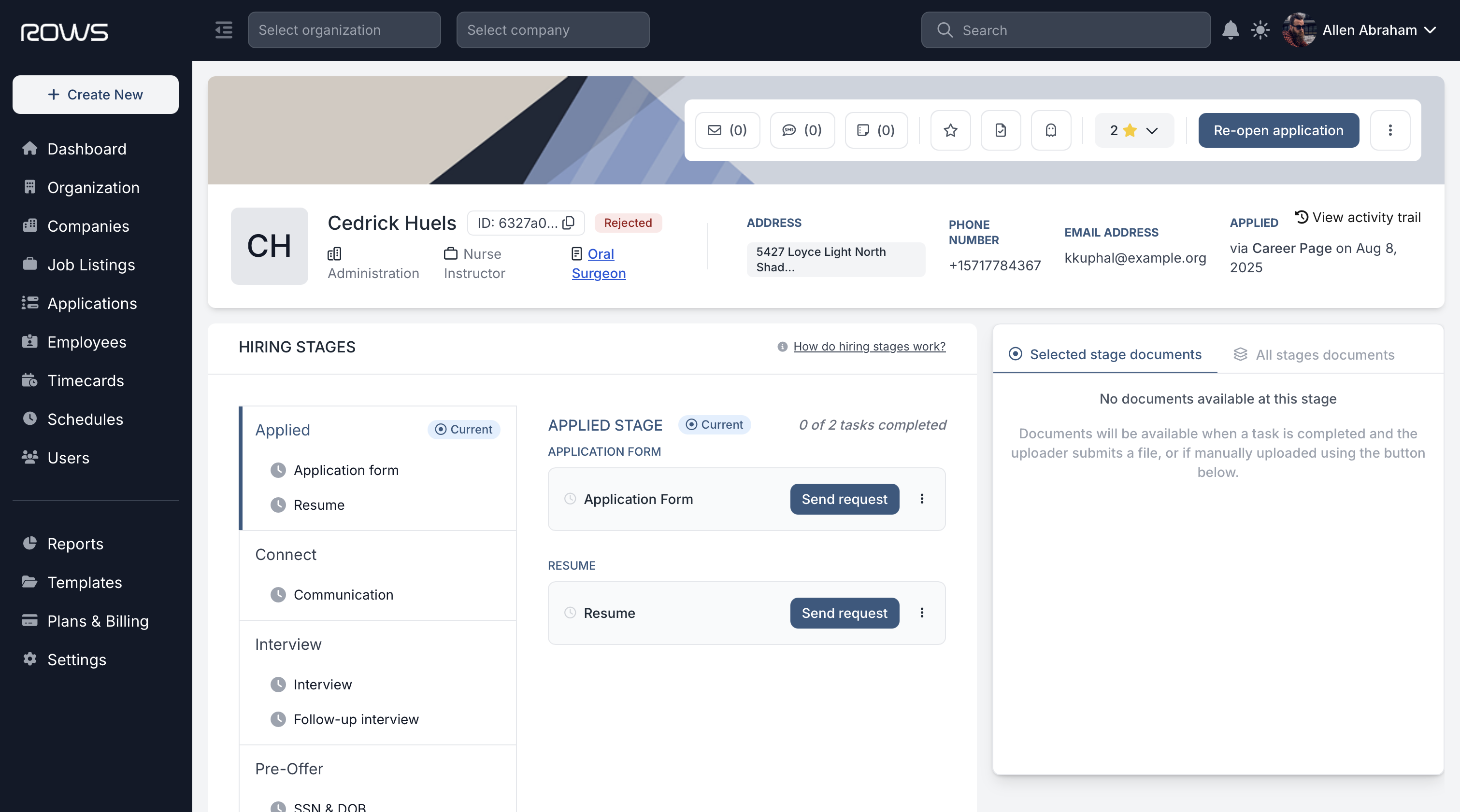 Time Tracking Dashboard